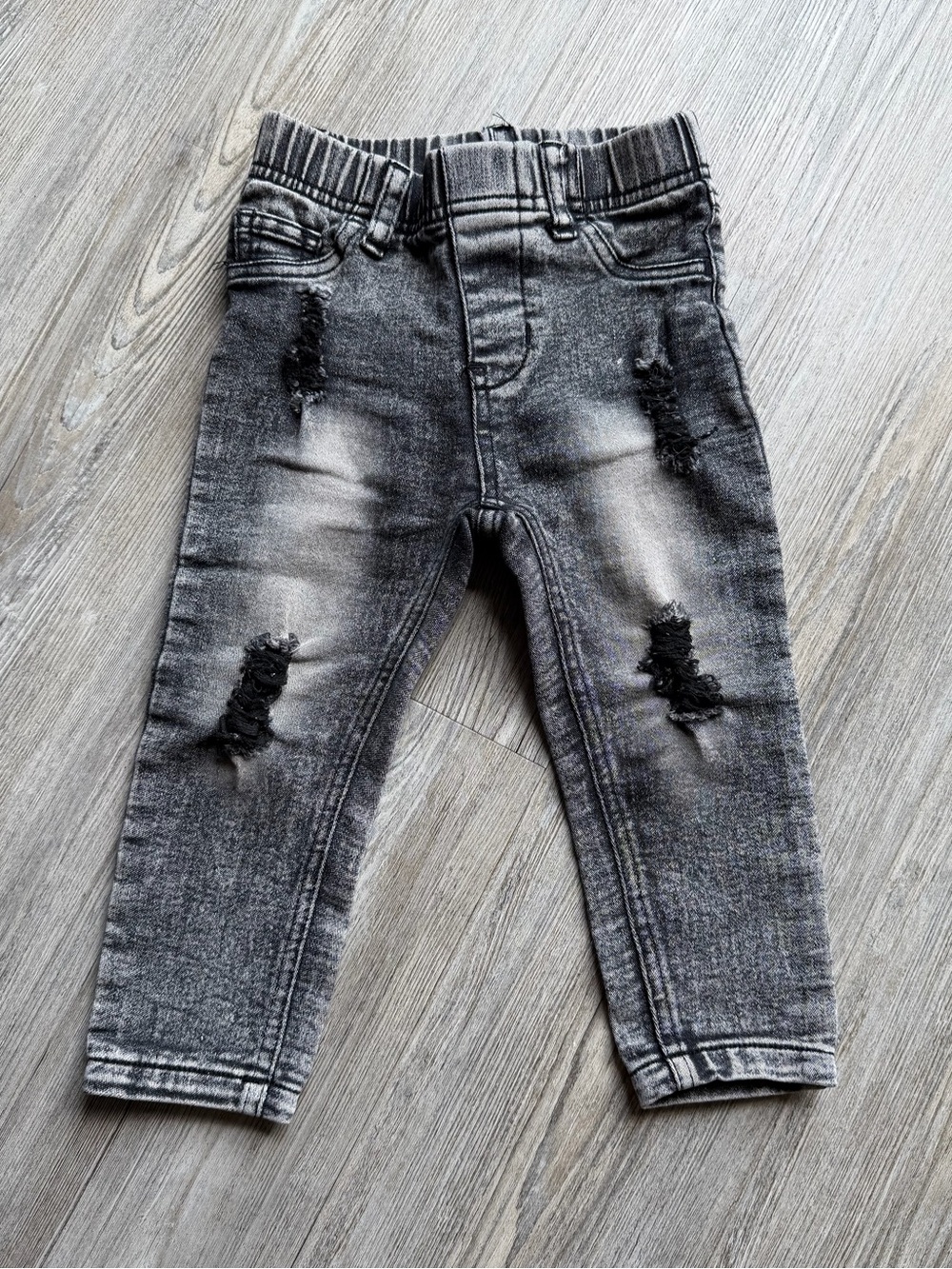 Lenox James Black Distressed Denim